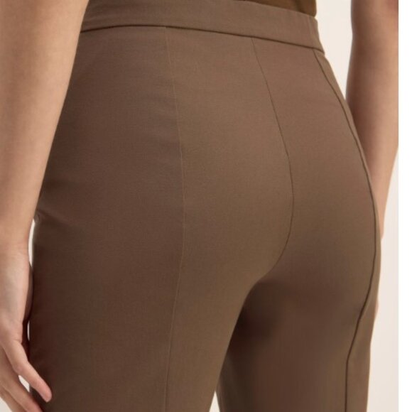 Everlane Bi-Stretch Side Zip Work Pants Brown size 8 - Picture 4 of 8